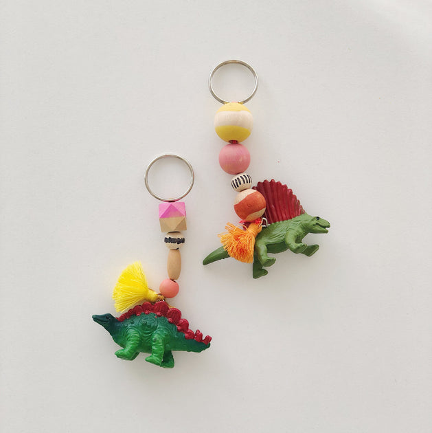 Keychain dinosaur hot sale