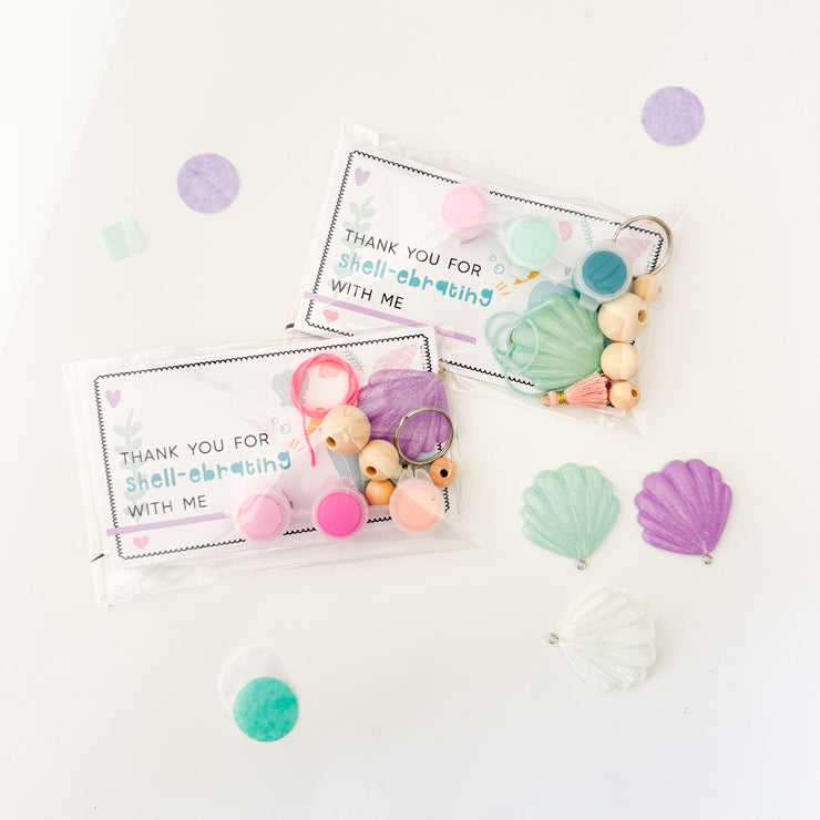 Sea Shell Keychain Party Favor