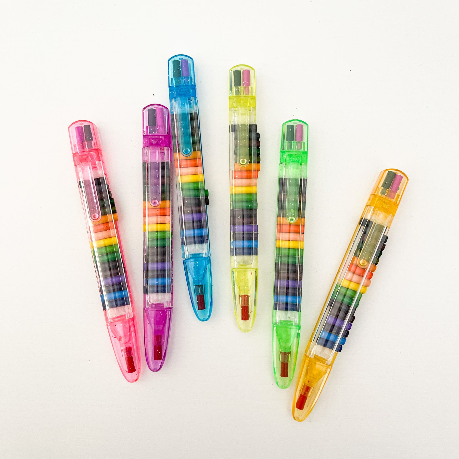 Rainbow Stackable Crayon - Set of 6 – Cottonwood Home